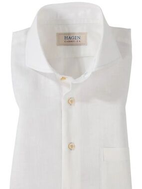 Hagen Carmel Men’s Linen Long Sleeve Shirt Sz XXL Quiet Luxury - LIKE NEW!